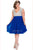 Crystal-Encrusted V-Neck Pleated A-Line Cocktail Dress SC8081
