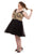 SC8082 Gold Embroidered Tulle A-line Dress