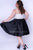 Sydney's Closet - SC8092 Sleeveless V Neck Satin Cocktail Dress In White and Black