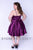 Sydney's Closet - SC8092 Sleeveless V Neck Satin Cocktail Dress In Purple