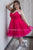 Sydney's Closet - SC8094 Pleated Sweetheart Tulle A-line Dress In Pink