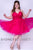 Sydney's Closet - SC8094 Pleated Sweetheart Tulle A-line Dress In Pink