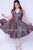 Sydney's Closet - SC8100 V-Neck Sleeveless Pleated A-Line Dress In Silver