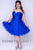 Sydney's Closet - SC8101 Strapless Embellished Tulle A-line Dress In Blue