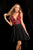 SCALA - 48733 Chiffon Cocktail Dress with Beaded Bodice