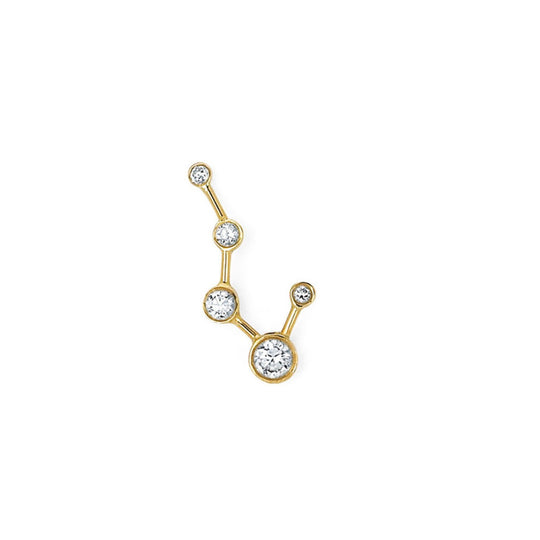 Single Diamond Big Dipper Earring