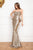Cristallini - SKA802 Sequined Strapless Mermaid Dress In Gold