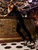 Cristallini - SKA904 Feathered Peplum Jewel Jumpsuit In Black