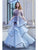 Cristallini - SKA931 Embellished Tiered A-line Dress In Multi-Color