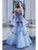 Cristallini - SKA931 Embellished Tiered A-line Dress In Multi-Color