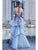 Cristallini - SKA931 Embellished Tiered A-line Dress In Multi-Color
