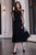 Cristallini - SKA935 Embroidered Asymmetric A-Line Dress In Black