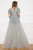 Cristallini - SKA948 Sequin Embellished Jewel Ballgown In Blue