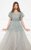 Cristallini - SKA948 Sequin Embellished Jewel Ballgown In Blue