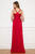 Cristallini - SKA951 Sleeveless Illusion Cutout Tulle Evening Gown In Red