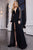 Cristallini - SKA963 Illusion Plunging  Neck Plisse Tulle Evening Gown In Black