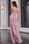 Cristallini - SKA967 Sleeveless Sheer Back with Bow Accent Tulle Gown In Pink