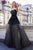 Cristallini - SKA970 Embellished Illusion Jewel Dress In Black