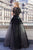 Cristallini - SKA970 Embellished Illusion Jewel Dress In Black