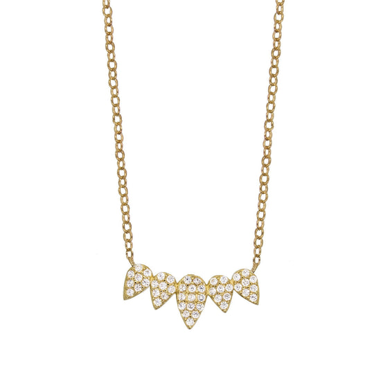 Rachael Ryen - Petal Bar Necklace in Gold