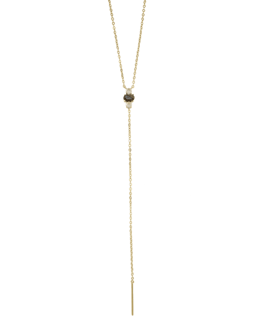 Rachael Ryen -  Gemstone Lariat Necklace            Labradorite