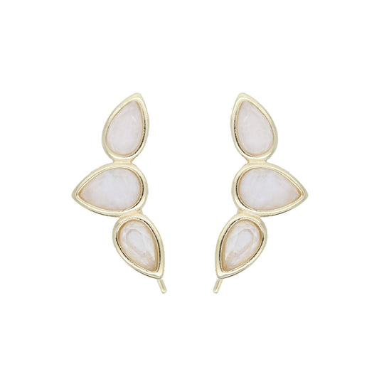 Rachael Ryen -  Teardrop Wing Pins - Moonstone