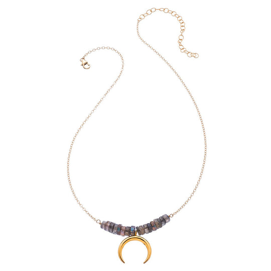 Surfin' Necklace - Tiny Crescent