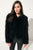 DEORA Black Feather Jacket | DEORA Veste de plumes noir