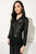 GIGI Black Washed Biker | GIGI Veste de cuir noir délavé