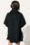  PENELOPE Manteau cascade noir en laine