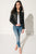 KENZIE Black Leather Jacket | KENZIE Veste en cuir noir