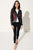 DONNA Embroidered Leather Biker | DONNA Veste de cuir brodée