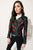 DONNA Embroidered Leather Biker | DONNA Veste de cuir brodée