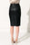  AVANA Jupe extensible droite en cuir