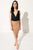 FALA Black Deep-V Silk Bodysuit | FALA Justaucorps noir en soie
