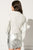  PAIGE Biker en cuir rayé blanc