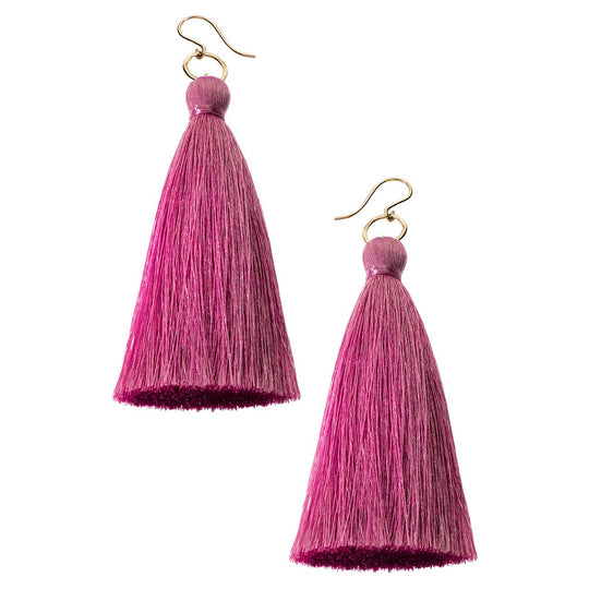 Tassel Earrings - Pink