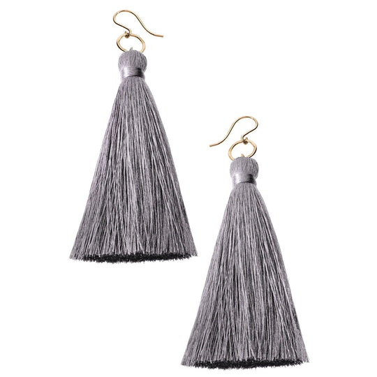 Tassel Earrings - Silver