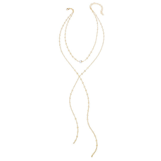 Speak to Me Lariat Necklace
