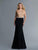 Saboroma - 99954 Embellished Jewel Neck Trumpet Dress In Black