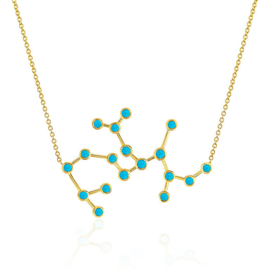 Sagittarius Turquoise Constellation Necklace