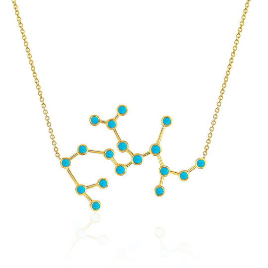 Logan Hollowell - Sagittarius Turquoise Constellation Necklace