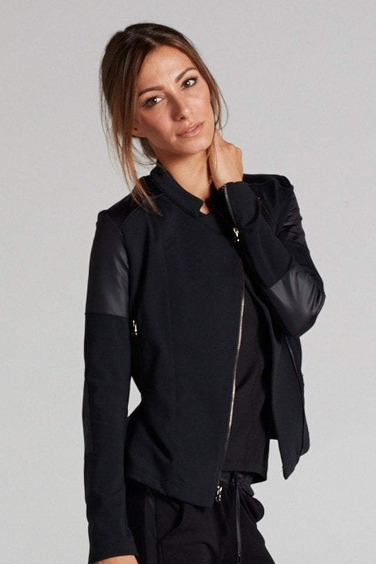 ChiChi Active - Sandra Moto Jacket With Faux Leather