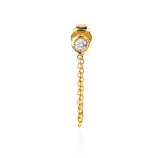 LH x FS Chain White Sapphire Earring - Single