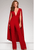 46031A Plunging V- Neck Jumpsuit with Cape