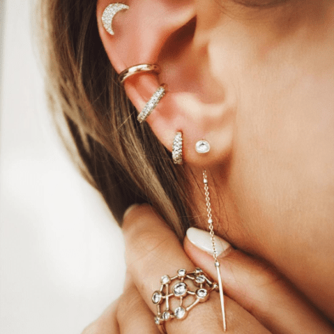Logan Hollowell - Shooting Star Half Thread Through Single Diamond