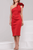 23886 Ruffled One Shoulder Strap Cocktail Dress