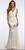36074 Beaded Lace V Neck Mermaid Gown