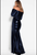 48321 Fitted Off-Shoulder Long Sleeves Gown