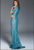 60980 Short Sleeve Beaded Lace Sheath Gown
